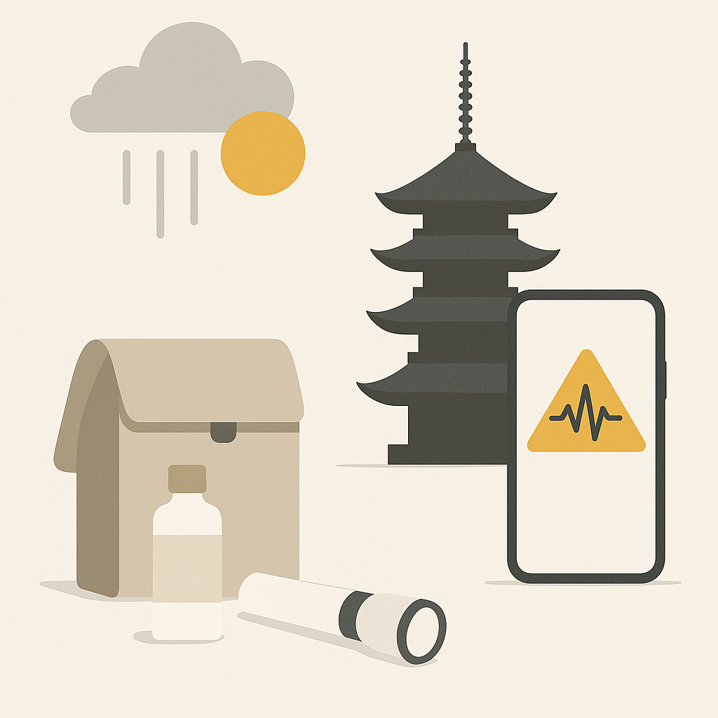 4月の날씨と防災実践：広島の地震速報の確認手順と備え