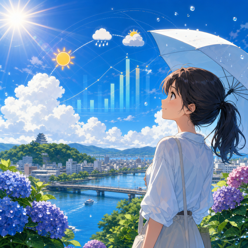 高知の7月天気は1時間予報と30年データで備える